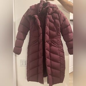 Women's Columbia Burgundy Puffer Coat
